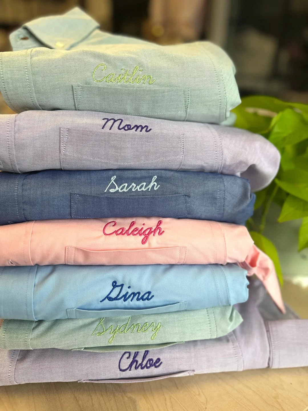 Embroidered Button Down for Bridal Party, Minimalist Embroidered Wedding Day Button up Shirt, Mon... | Etsy (US)