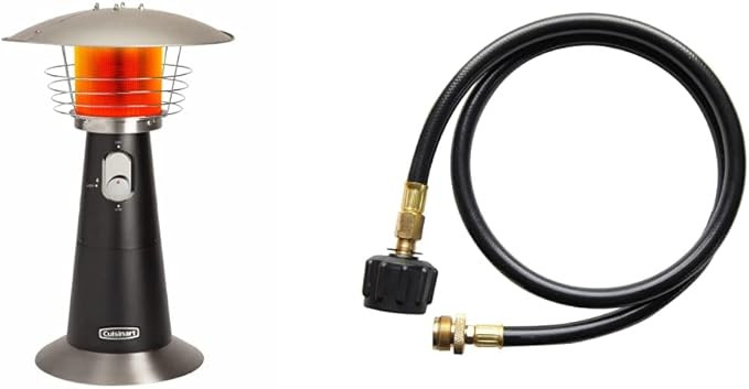 Cuisinart 11,000 BTU Outdoor Propane Heater Bundle with 4 feet LP Adapter Hose | Amazon (US)