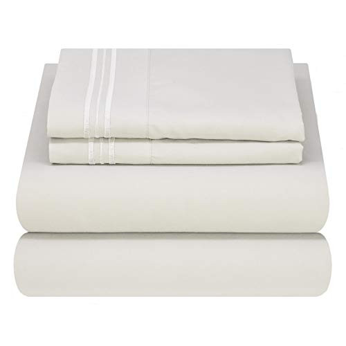 Mezzati Luxury 1800 Prestige Soft and Comfortable Collection Bed Sheets Set Queen Silver - Walmar... | Walmart (US)