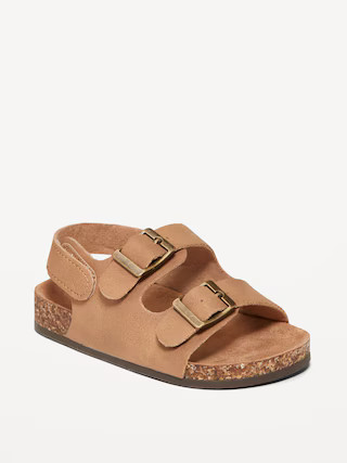 Faux-Leather Double-Buckle Sandals for Baby | Old Navy (US)