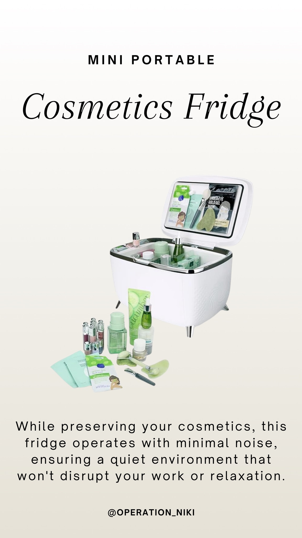 While preserving your cosmetics, this fridge operates with minimal noise, ensuring a quiet environment that won't disrupt your work or relaxation!🧖‍♀️

Follow for more @OPERATION_NIKI on IG, TikTok, & Facebook

sahm, mom essentials, skincare hack, spa day, skincare routine, home, self care day, self care ideas, fall skincare, stay at home mom, skincare fridge, mom must haves, fall trends

#LTKFindsUnder50 #LTKHome #LTKFindsUnder100