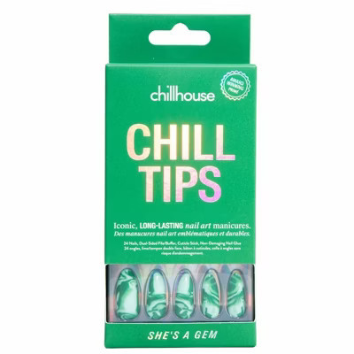 Chillhouse Chill Tips Press-On Fake Nails - Shes a Gem - 24ct | Target