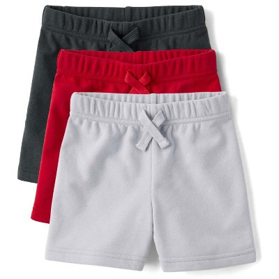 The Children's Place Toddler Boys French Terry Pull On Shorts 3-Pack Red 12-18 M | Target