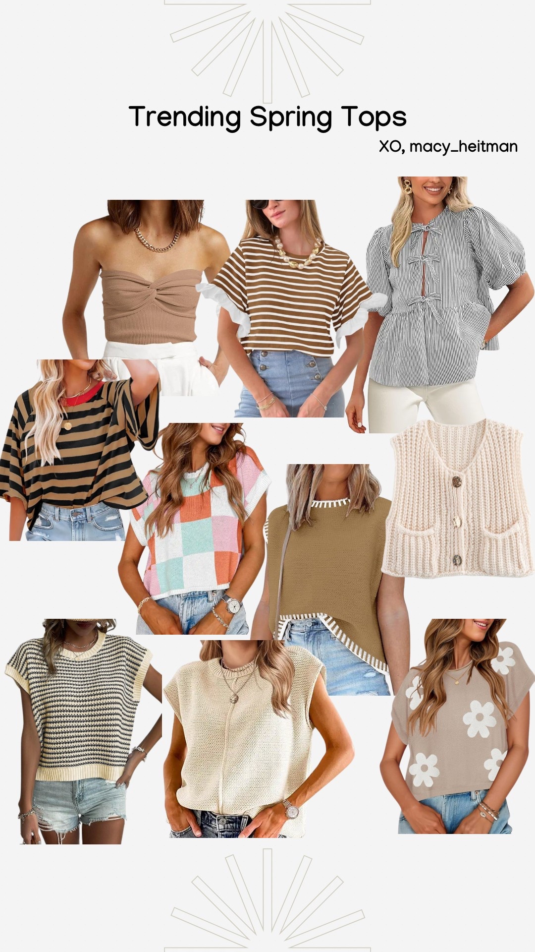 Trending Spring Tops 



#LTKStyleTip #LTKFindsUnder50 #LTKSeasonal