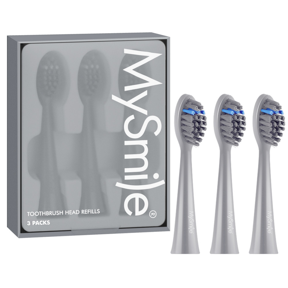 MySmile DY156 Electric Toothbrush Replacement Heads - Gray | Ulta
