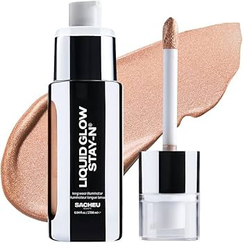 Sacheu Liquid Glow STAY-N Liquid Highlighter & Illuminator Makeup — 30ml Long Lasting Luminous ... | Amazon (US)