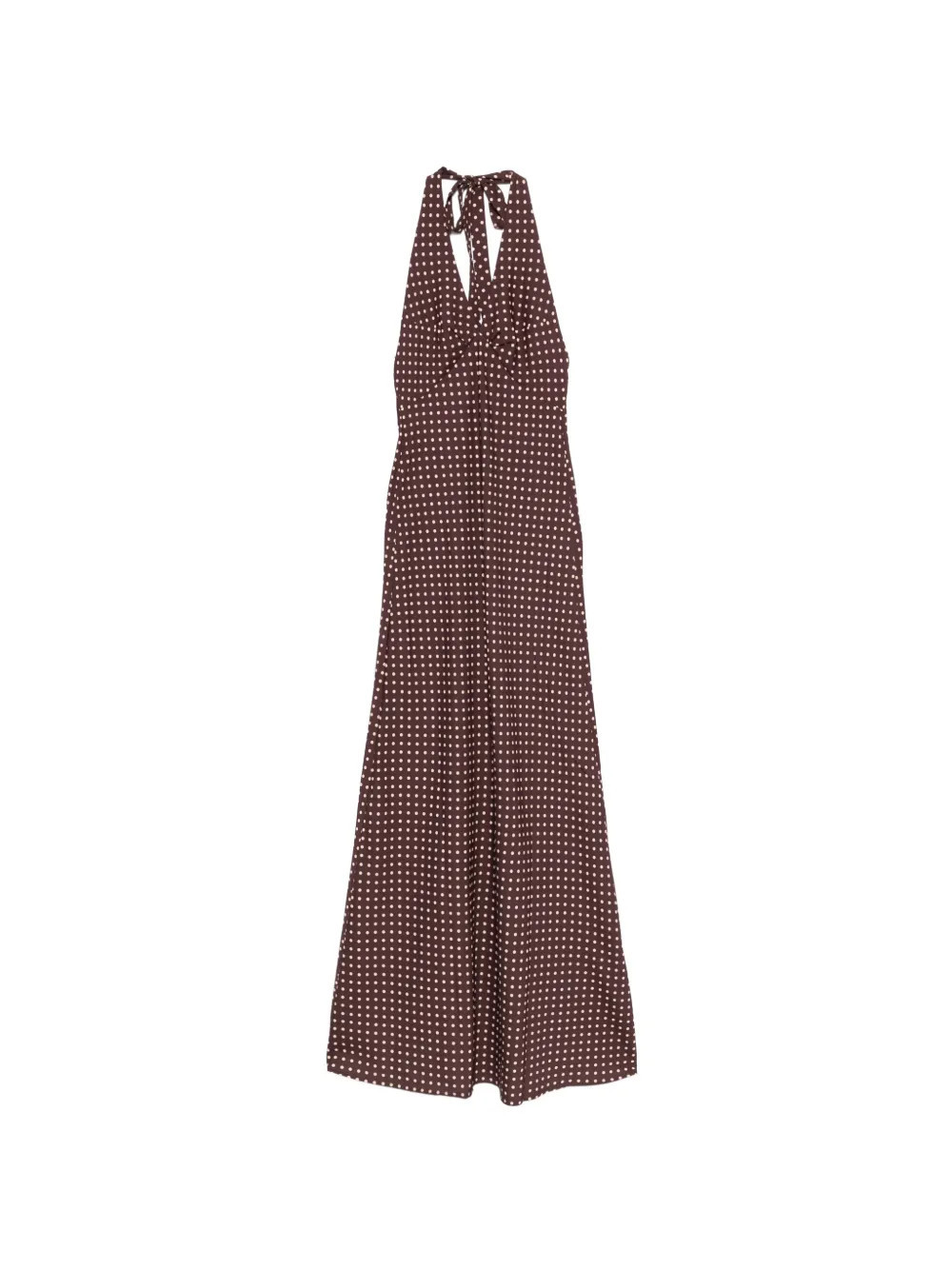 Faithfull the Brand Rosa polka-dot maxi dress - Brown | Farfetch Global
