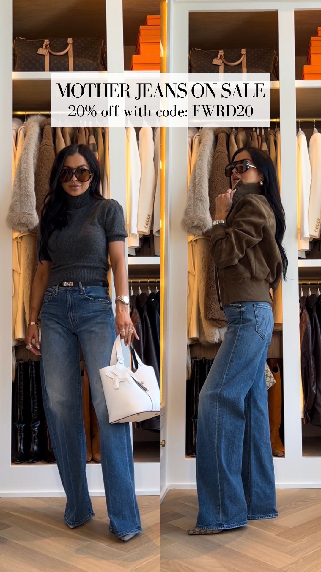 Fwrd spring sale - save 20% off site wide with code FWRD20
Mother lasso jeans on sale
Wearing a 24

#LTKSaleAlert #LTKOver40 #LTKootd