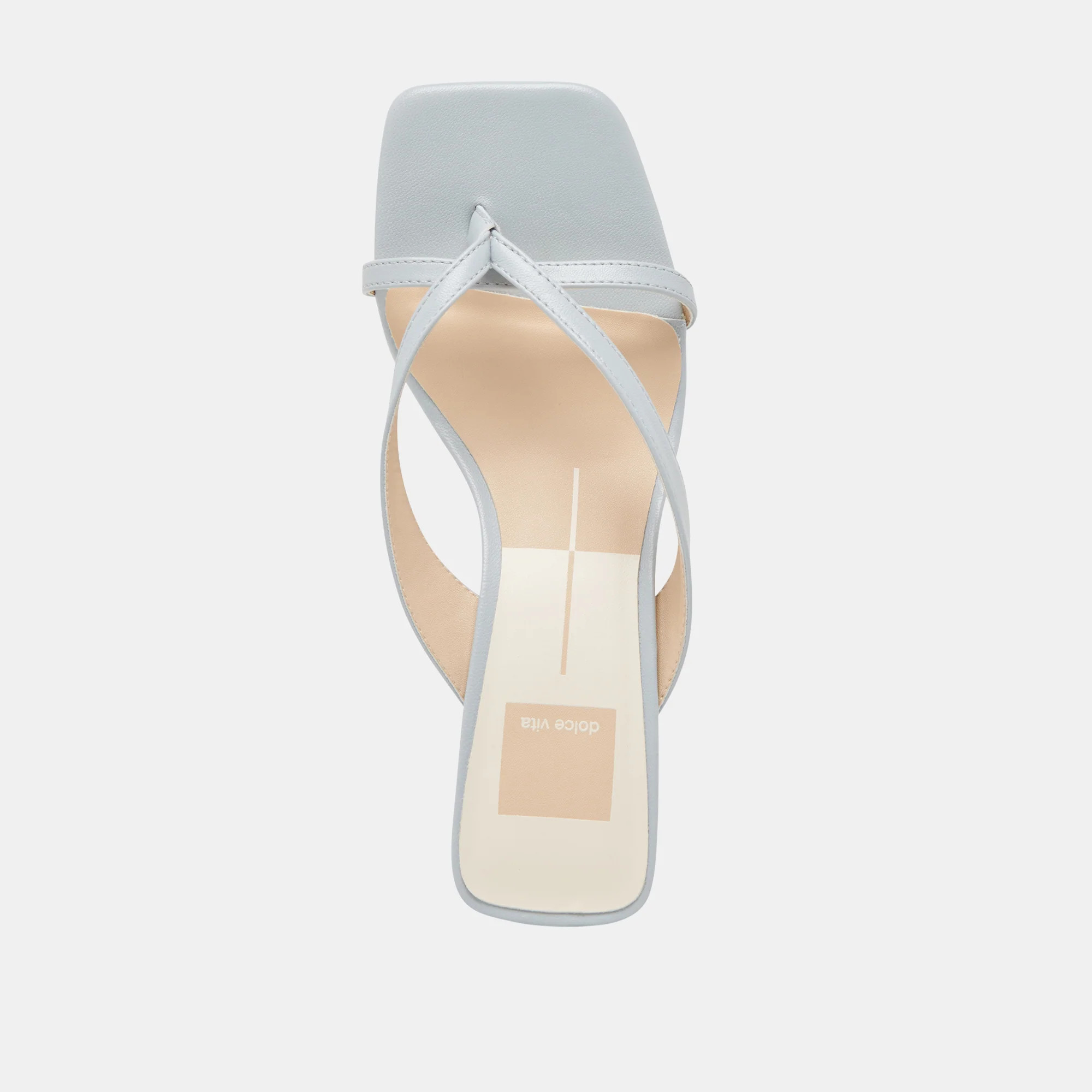 BREVEL HEELS LIGHT BLUE LEATHER | DolceVita.com