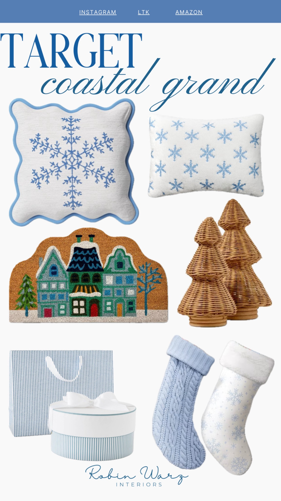 Coastal Grandmillennial Christmas finds holiday decor blue and white 
Target Christmas rattan trees

#LTKHome #LTKHoliday #LTKSeasonal