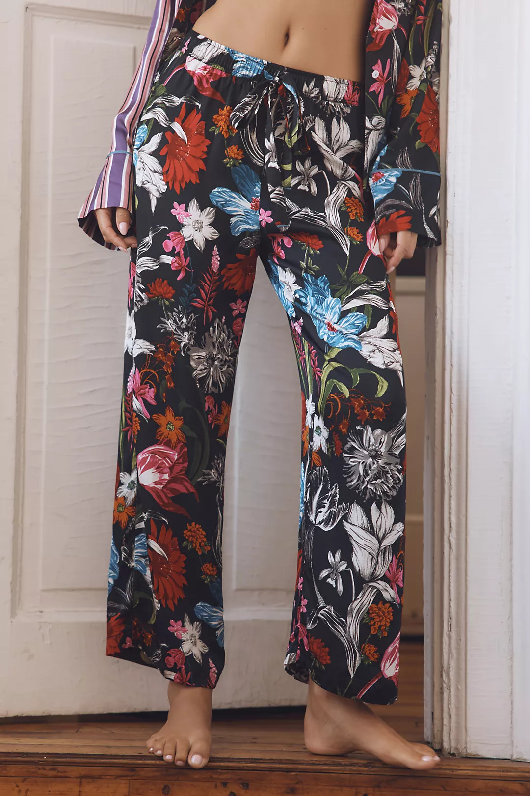 By Anthropologie Silky Printed Pajama Pants | Anthropologie (US)