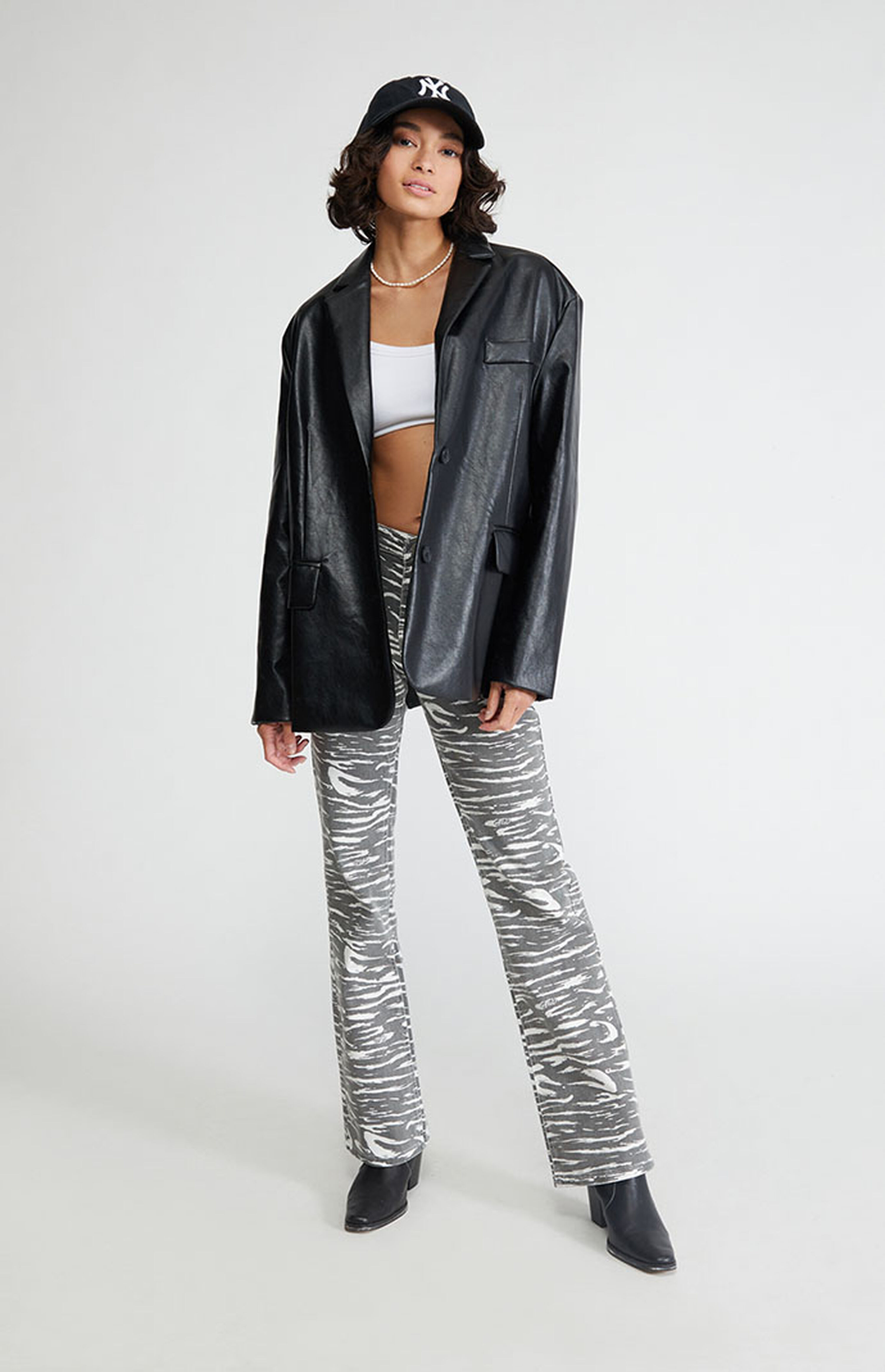 LA Hearts Faux Leather Oversized Blazer | PacSun | PacSun