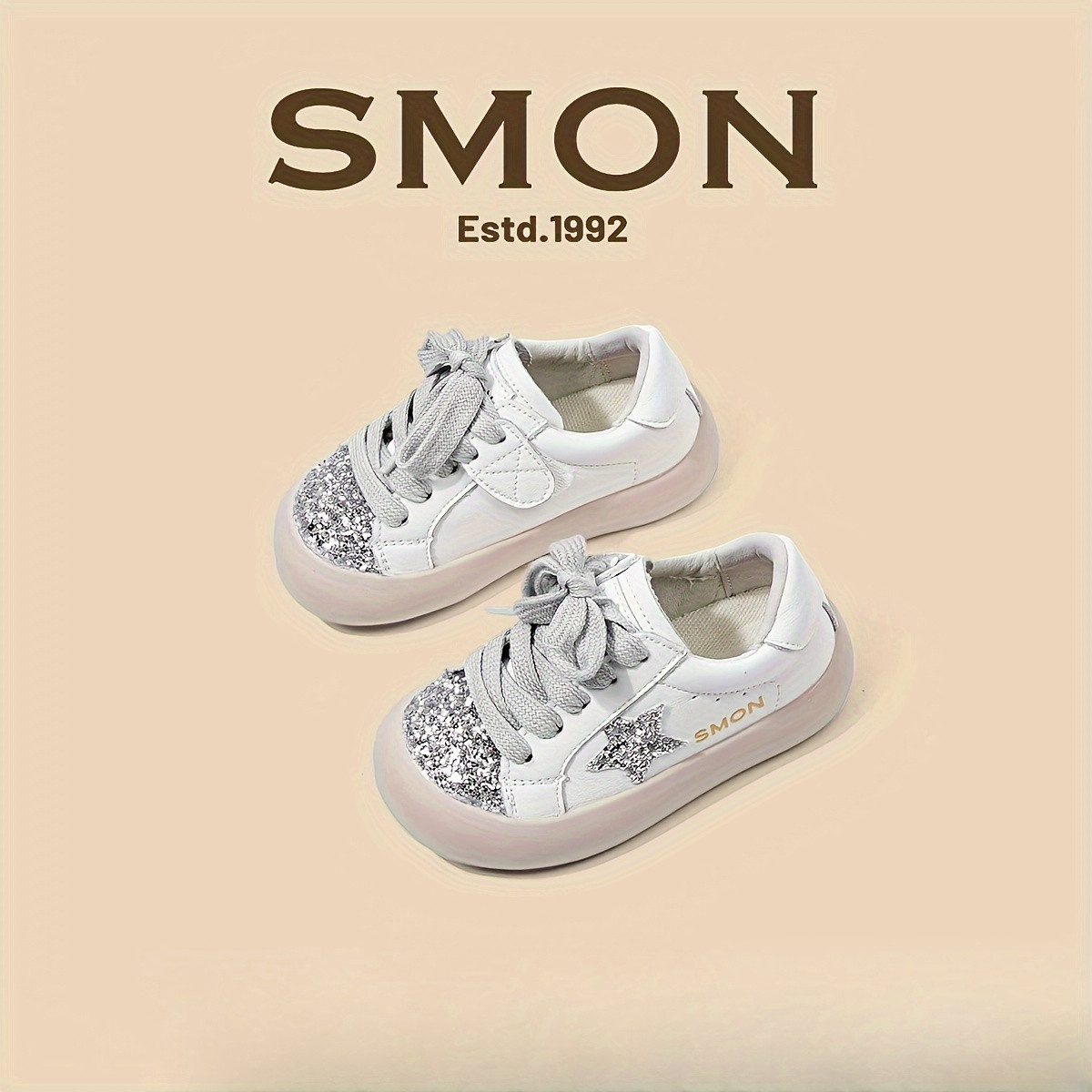 Casual Cute Sequin Low Top Sneakers Girls Comfortable - Temu | Temu Affiliate Program