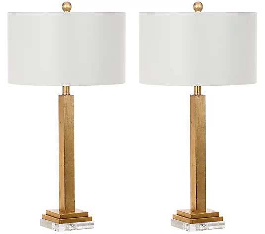 Safavieh Set of 2 Perri Crystal Base Table Lamps - QVC.com | QVC