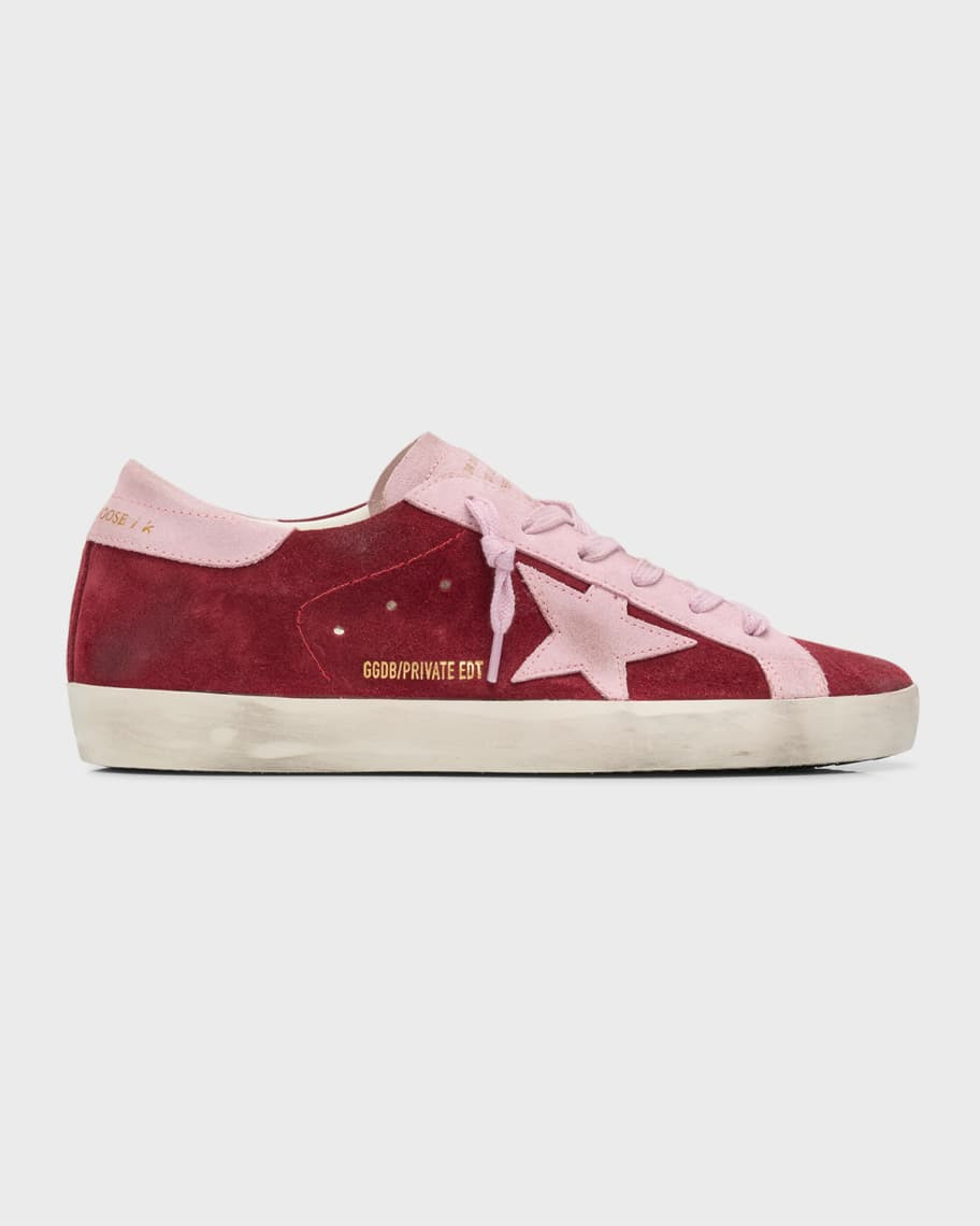 Golden Goose Superstar Bicolor Suede Low-Top Sneakers | Neiman Marcus