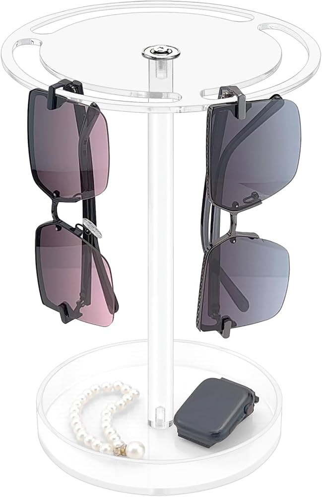 Bigfety Sunglasses Holder Organizer, Multiple Eyeglass Display Stand, 360 Rotating Glass Holder S... | Amazon (US)