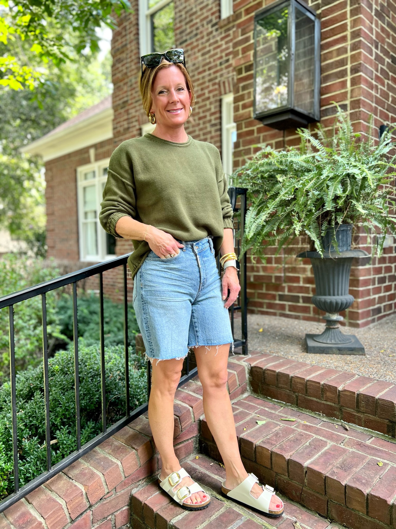 Sweater and cutoffs…. The perfect fall look in the southeast!#LTKunder100

#LTKsalealert #LTKxMadewell