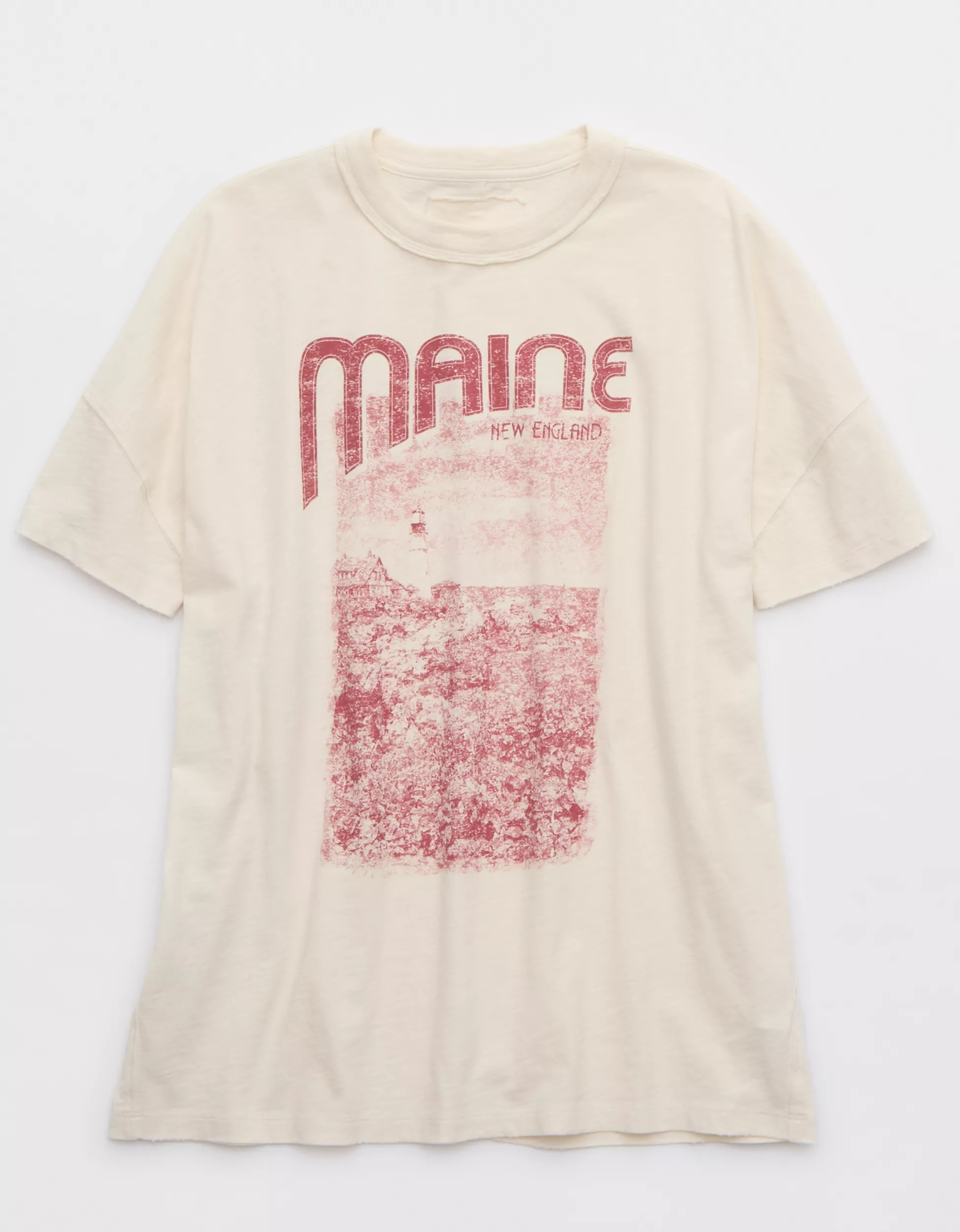 Aerie Oversized Crew Boyfriend T-Shirt | American Eagle Outfitters (US & CA)