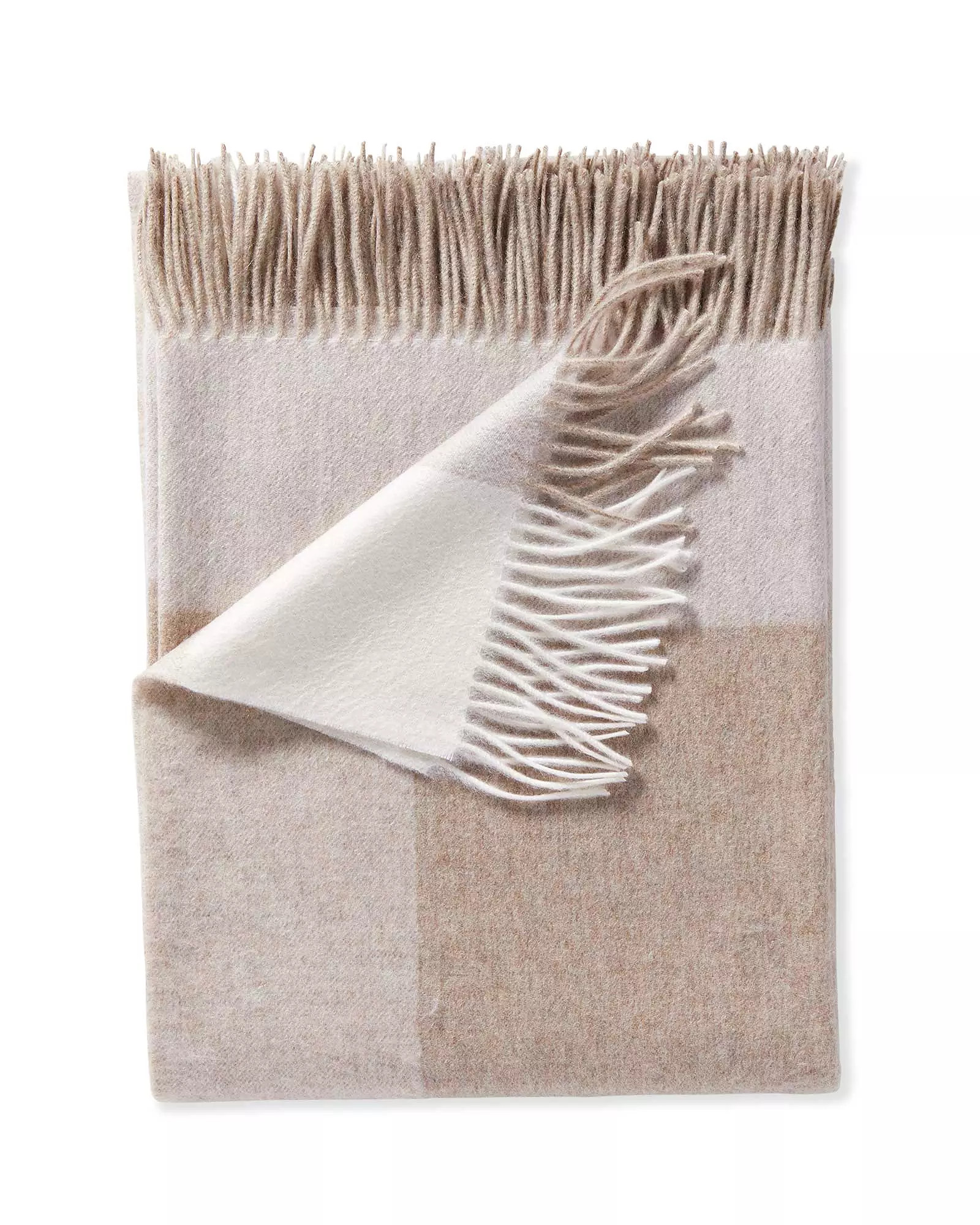 Border Frame Cashmere Throw | Serena and Lily