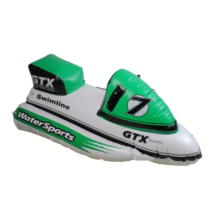 Swimline 51" Inflatable Water Sports GTX Wet Ski Swimming Pool Ride on Float - Green/White | Target