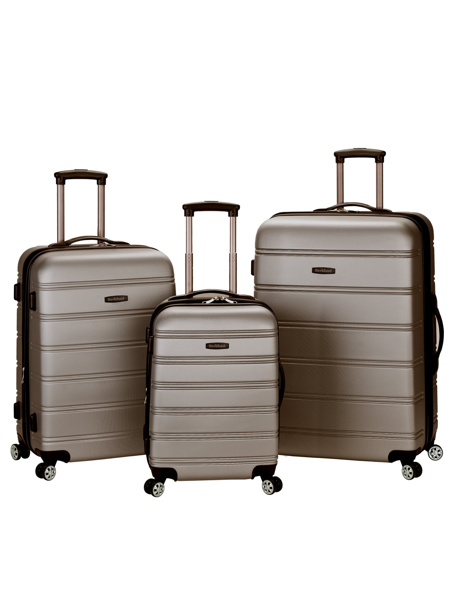 Rockland Luggage Melbourne 3 Piece Hardside Luggage Set | Walmart (US)