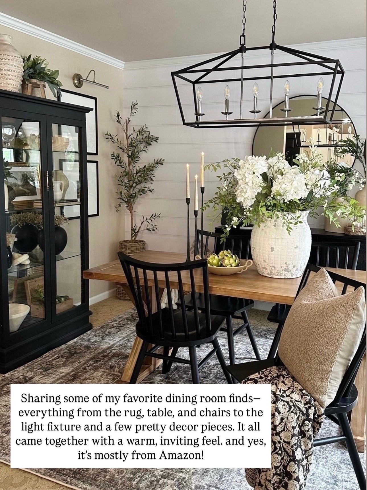 🍃Dining Room View. Follow @farmtotablecreations on Instagram for more inspiration.

Sharing some of my favorite dining room finds-everything from the rug, table, and chairs to the light fixture and a few pretty decor pieces. It all came together with a warm, inviting feel. and yes, it's mostly from Amazon!

Dining Room | Bedroom Finds | Wayfair | Amazon | Amazon Home Finds | Loloi Rugs | Bathroom Decor | Bathroom Storage | Amazon Must Haves | Bathroom Shelves | Home Decorating | Decor Ideas | Budget Friendly Decor | Home Inspiration  | Amber Interiors | Small Spaces | Summer Decor | Summer Bathroom Decor | Affordable Decor




#LTKHome #LTKSaleAlert #LTKFindsUnder50