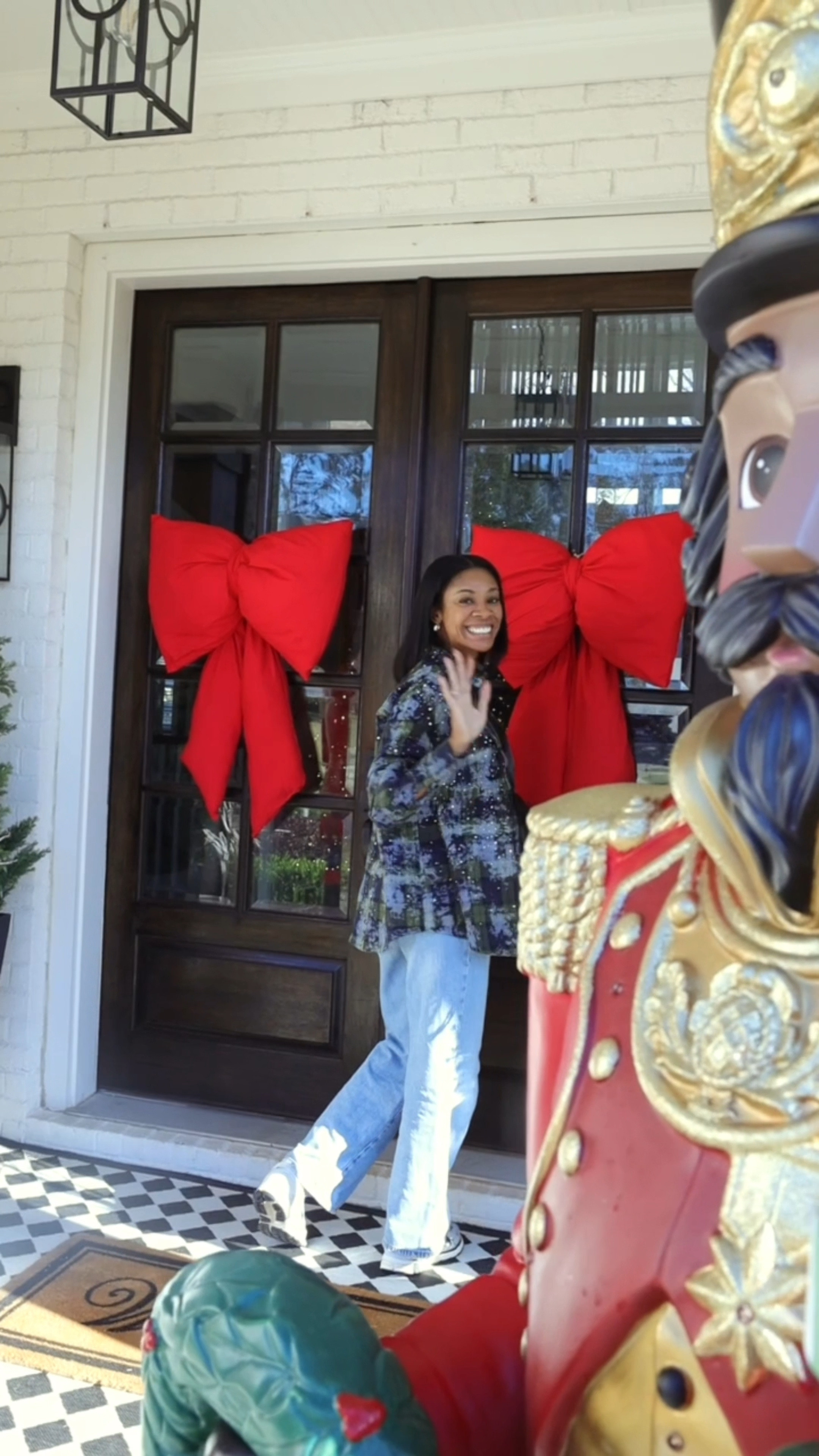 Christmas decorations for the front porch. Each year I add a bit and I’m loving this years Christmas porch 

#LTKHoliday #LTKSeasonal #LTKHome