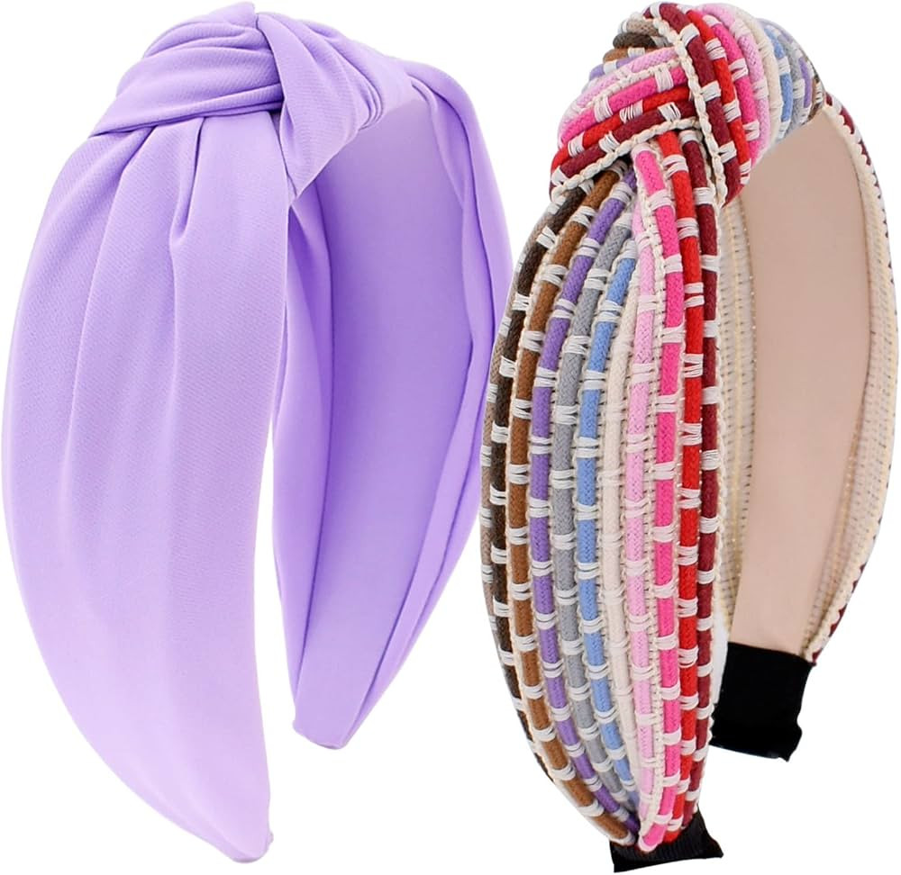 BEGOOD Knotted Headband for Women Boho Womens Knotted Headbands Wide Headbands Fashion Headbands ... | Amazon (US)