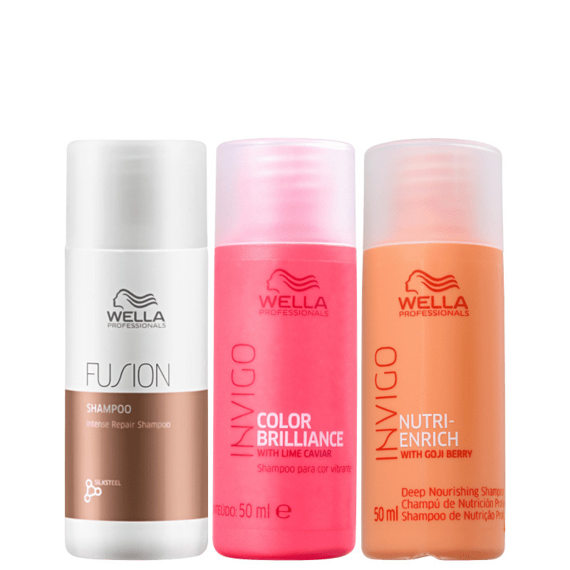 Kit Wella Professionals Triple Wash Mini (3 Produtos) | Beleza Na Web (BR)