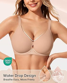 LetsJoli Wireless Bras for Women No Underwire Jelly Bras Seamless Push Up Full Coverage Bralettes... | Amazon (US)