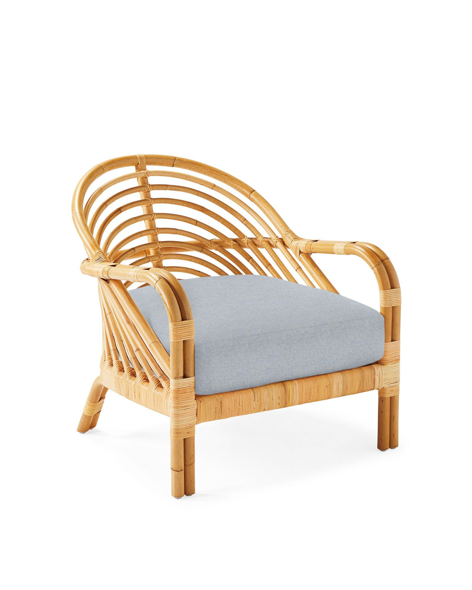 Edgewater Rattan Lounge Chair | Serena and Lily