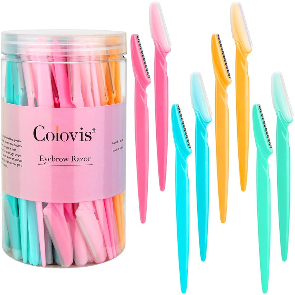 Colovis 80 Eyebrow Razor, Dermaplaning Tool Face Razors for Women and Men with Protective Cover, ... | Amazon (US)
