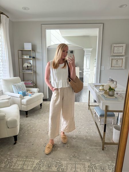 These comfy linen pants are a bestseller this week! I’ve owned them for a couple years and still love them just as much! Would be such a cute look for a beach vacation! Summer outfits // vacation outfits // linen pants // bestsellers 

#LTKSeasonal #LTKTravel #LTKStyleTip