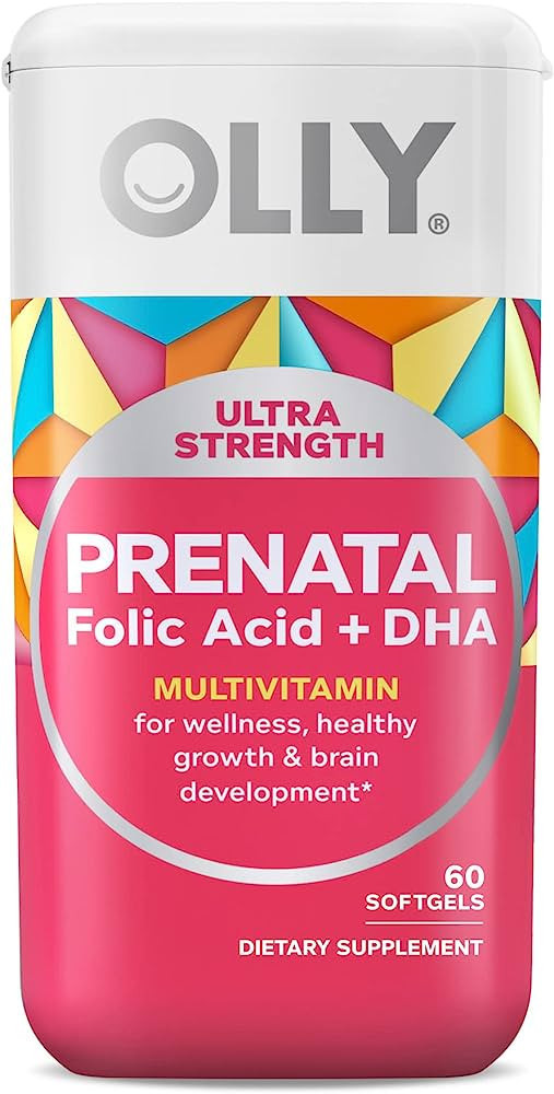OLLY Ultra Strength Prenatal Multivitamin Softgels, Supports Healthy Growth, Brain Development, I... | Amazon (US)