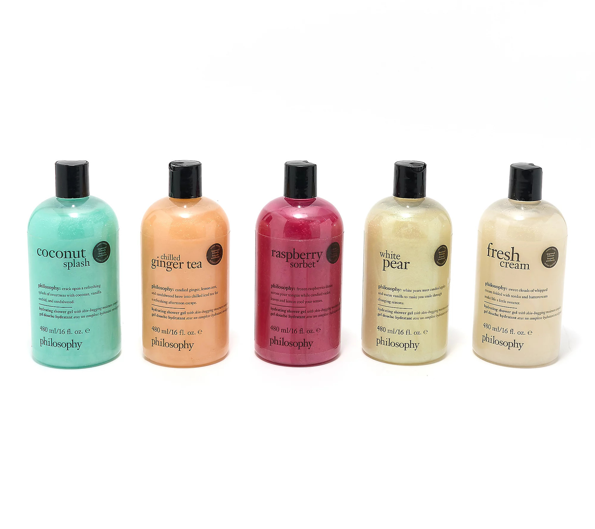 philosophy spring fling multi-tasking 16oz shower gel 5pc | QVC