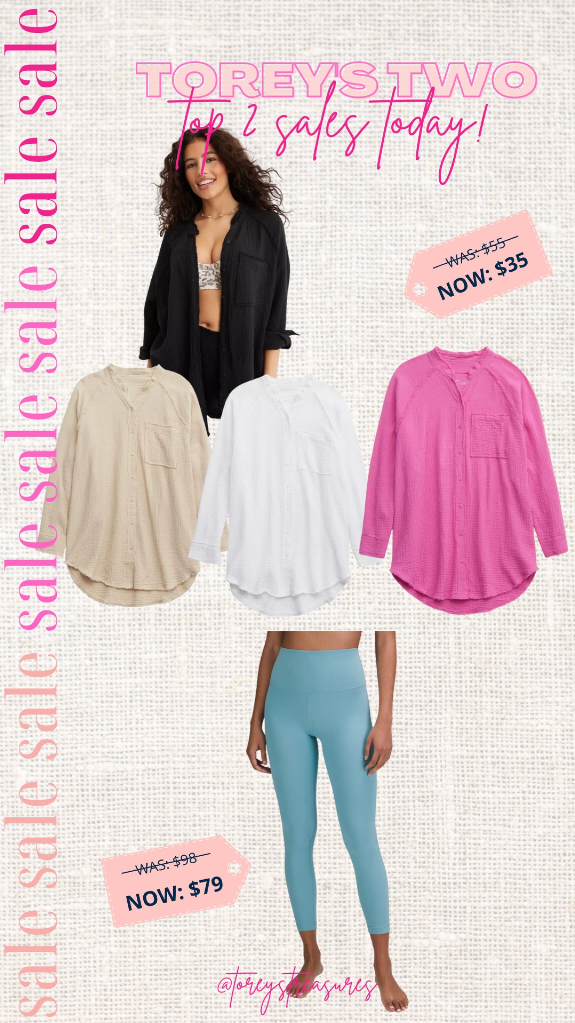 Lululemon I wear size 4 and the aerie top runs tts- I have XS and S

#LTKsalealert #LTKstyletip #LTKunder50