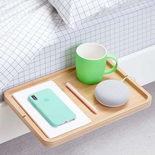 BedShelfie Wood Bedside Shelf for Bed & Bunk Bed Shelf Tray Table Caddy Top Bunk Organizer As See... | Amazon (US)