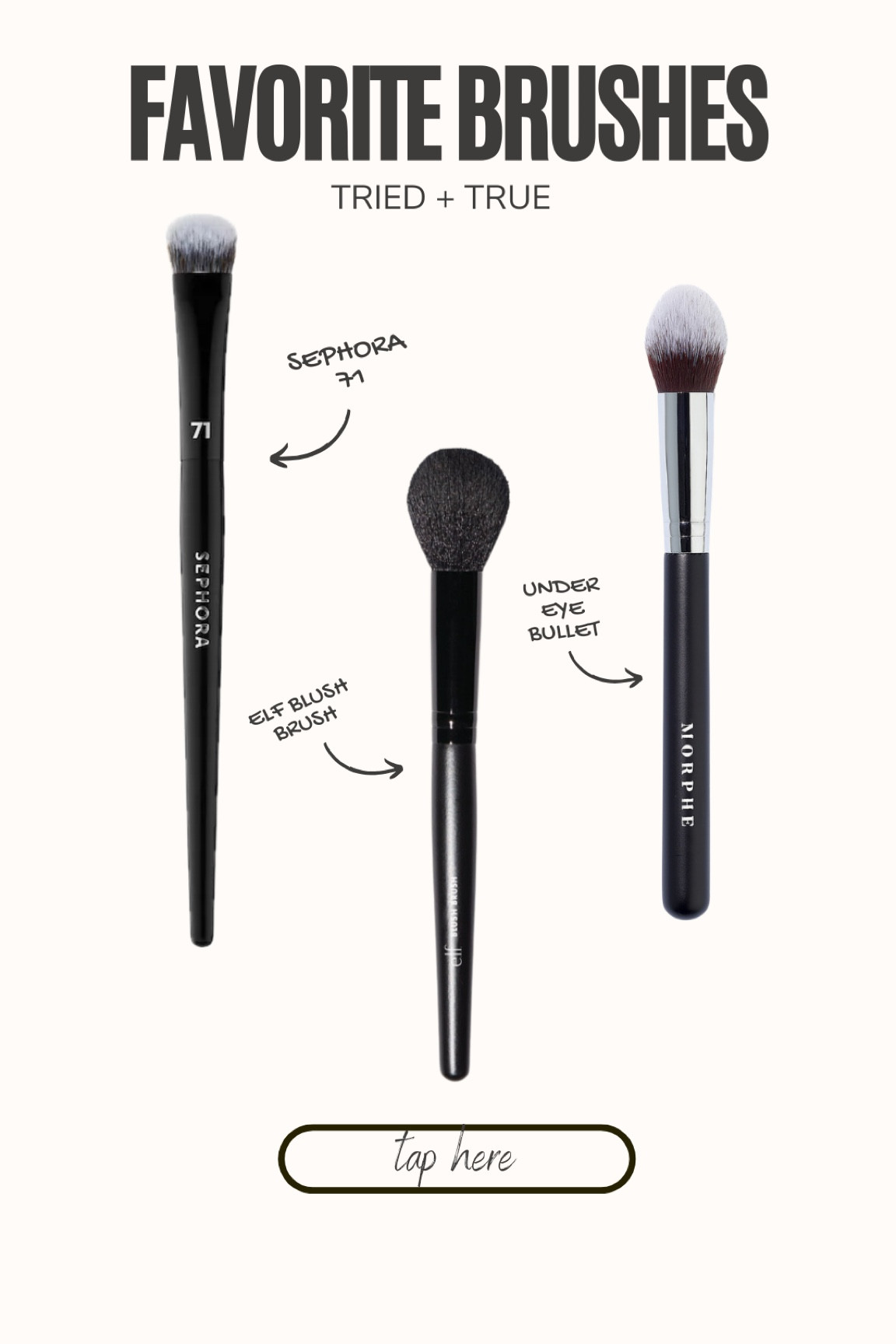 My all time fave brushes. Still on the hunt for other good ones for foundation, bronzer, etc!🫶🏽

#LTKbeauty #LTKxSephora #LTKsalealert