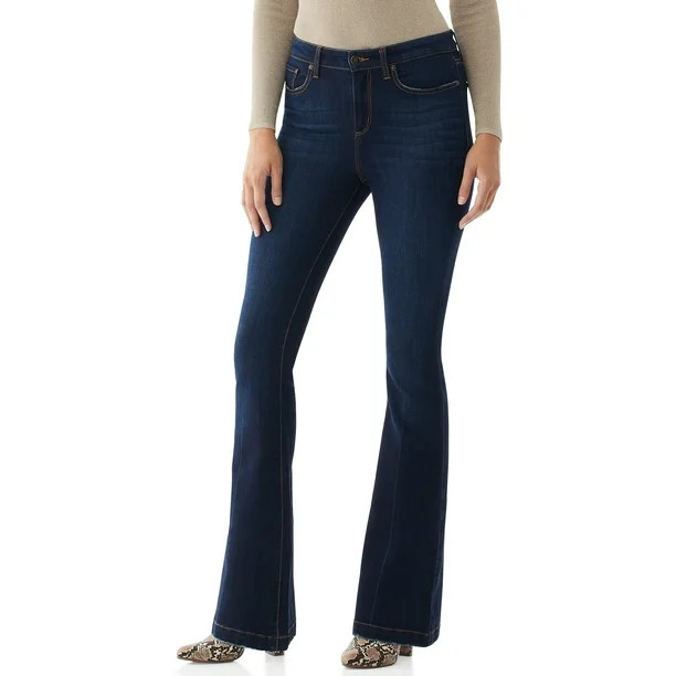 Scoop Women's High-Rise Flare Jeans | Walmart (US)
