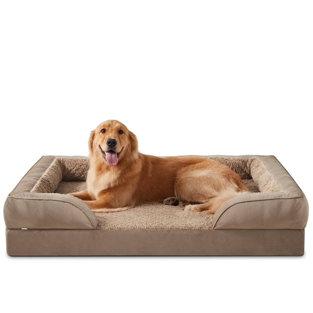 INVENHO Orthopedic Dog Beds Large Sized, XL Washable Dog Sofa with Egg-Crate Foam, Waterproof Lin... | Amazon (US)