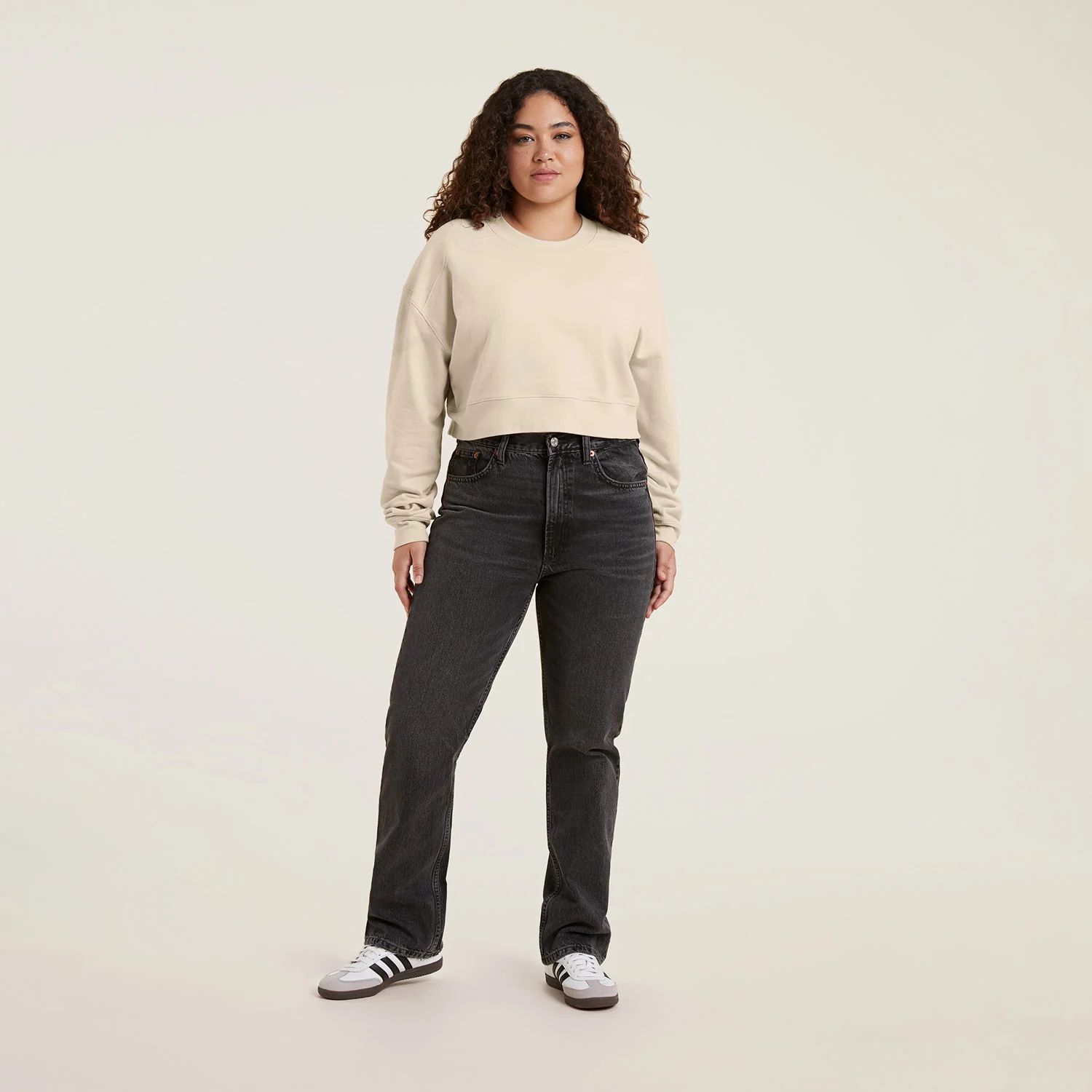 Cropped Crewneck Sweatshirt | nuuds