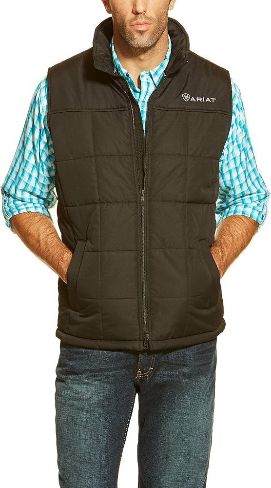 Ariat Men's Cruis Insulated Chesnut And Navy Vest | Amazon (US)