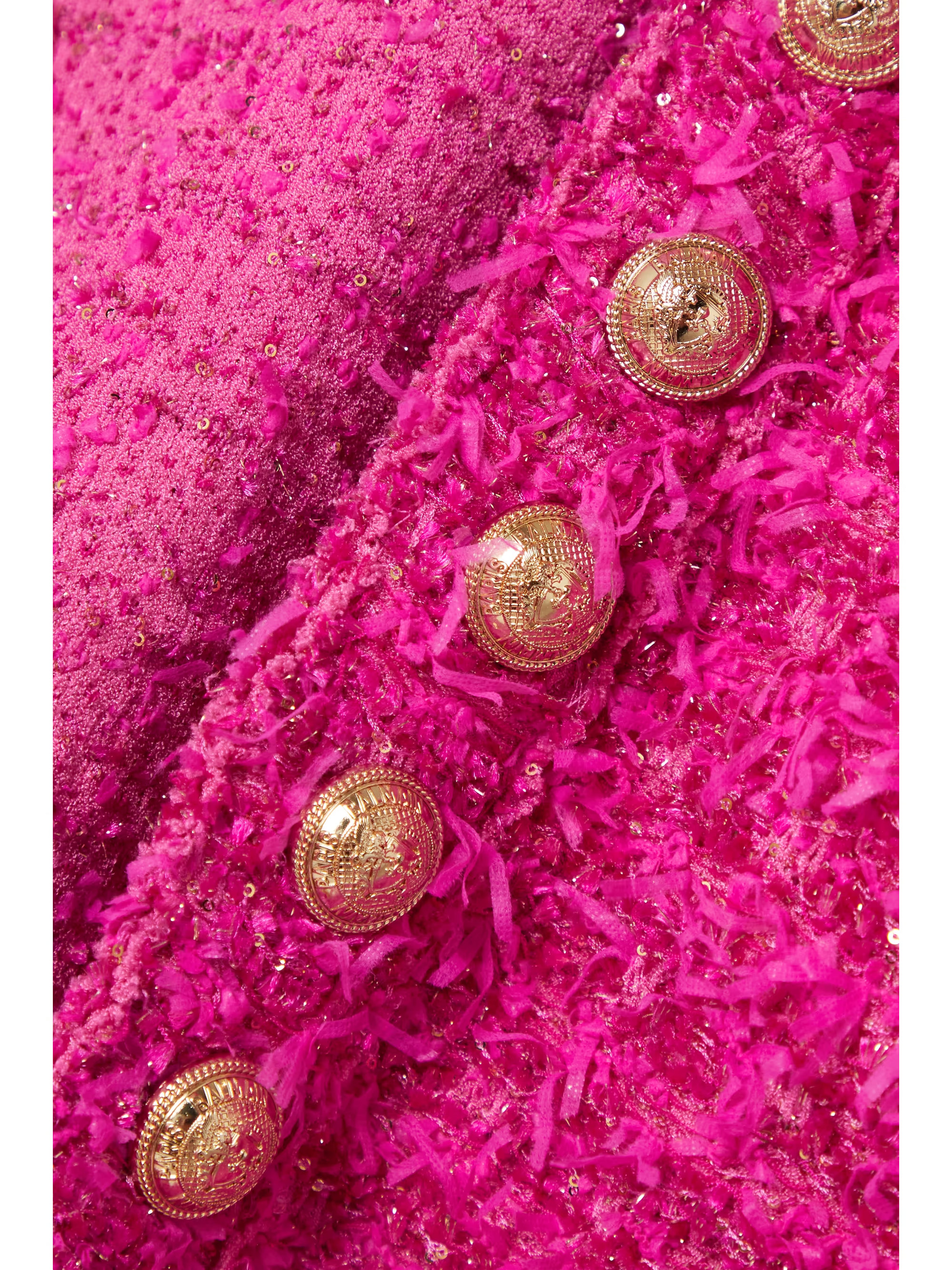+ Barbie embellished metallic bouclé-tweed blazer | NET-A-PORTER (US)