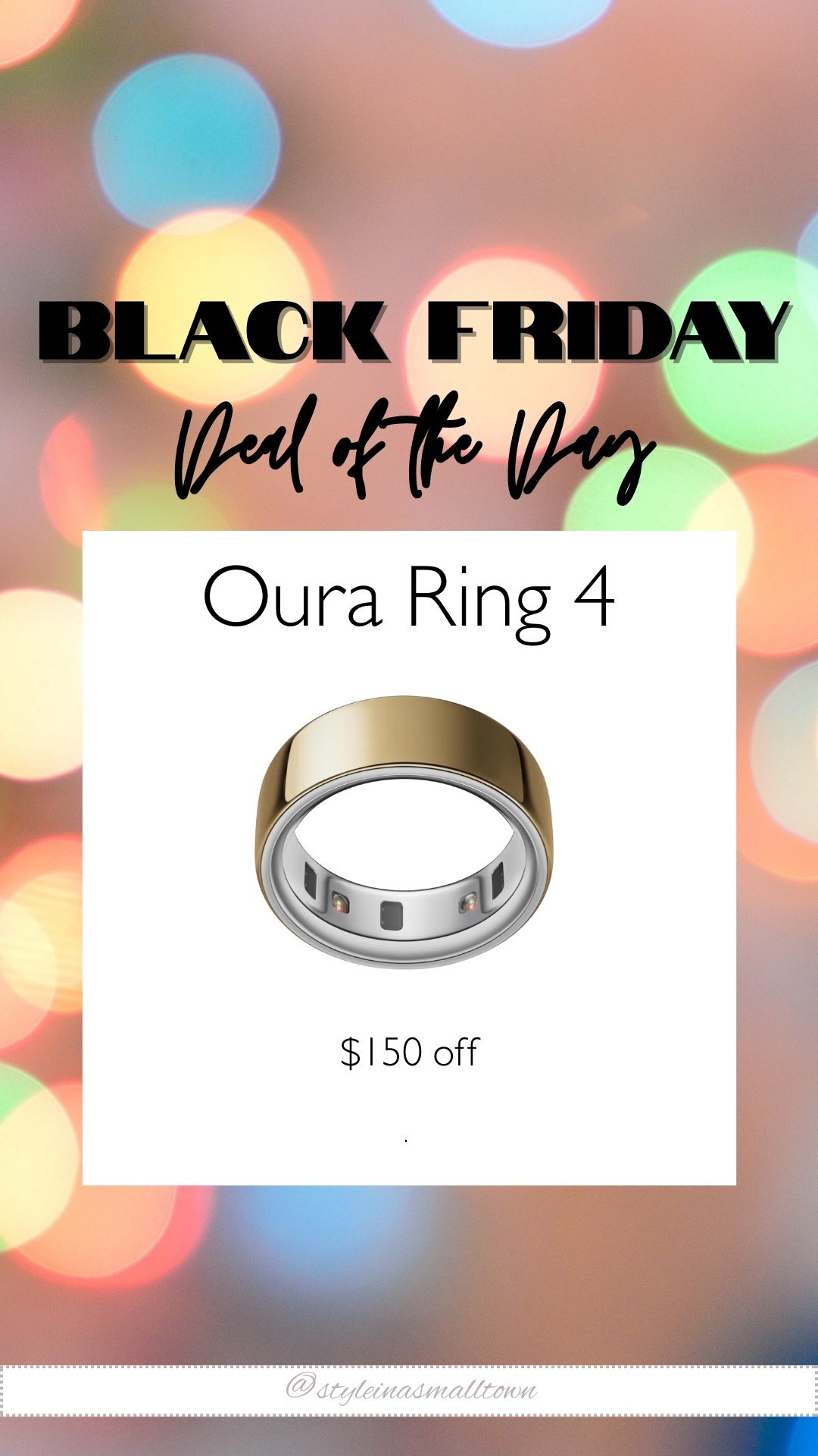 Today’s Black Friday Deal: the Oura Ring 🖤✨ If you’ve been wanting one, this is your sign — the price is GOOD.



#LTKGiftGuide #LTKHoliday #LTKCyberWeek