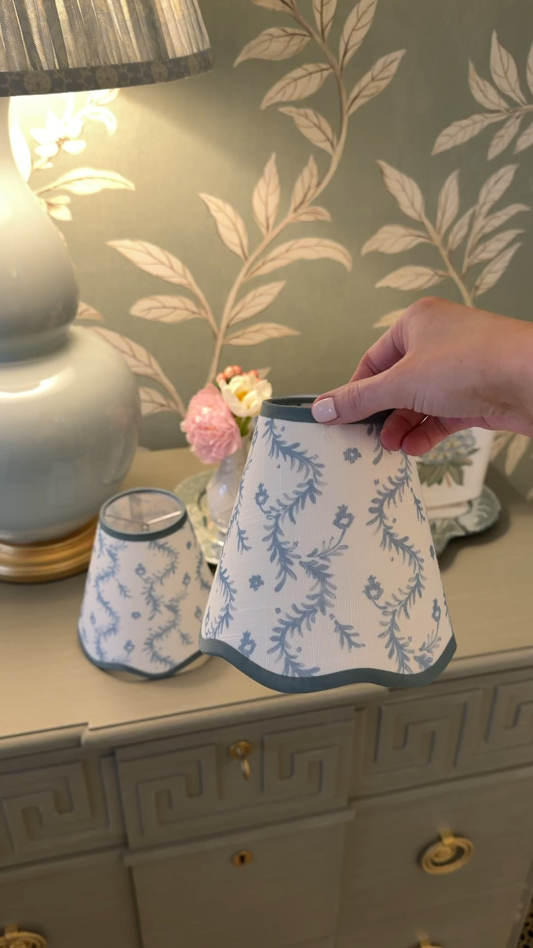 amazon lampshades! These are so good in person! 