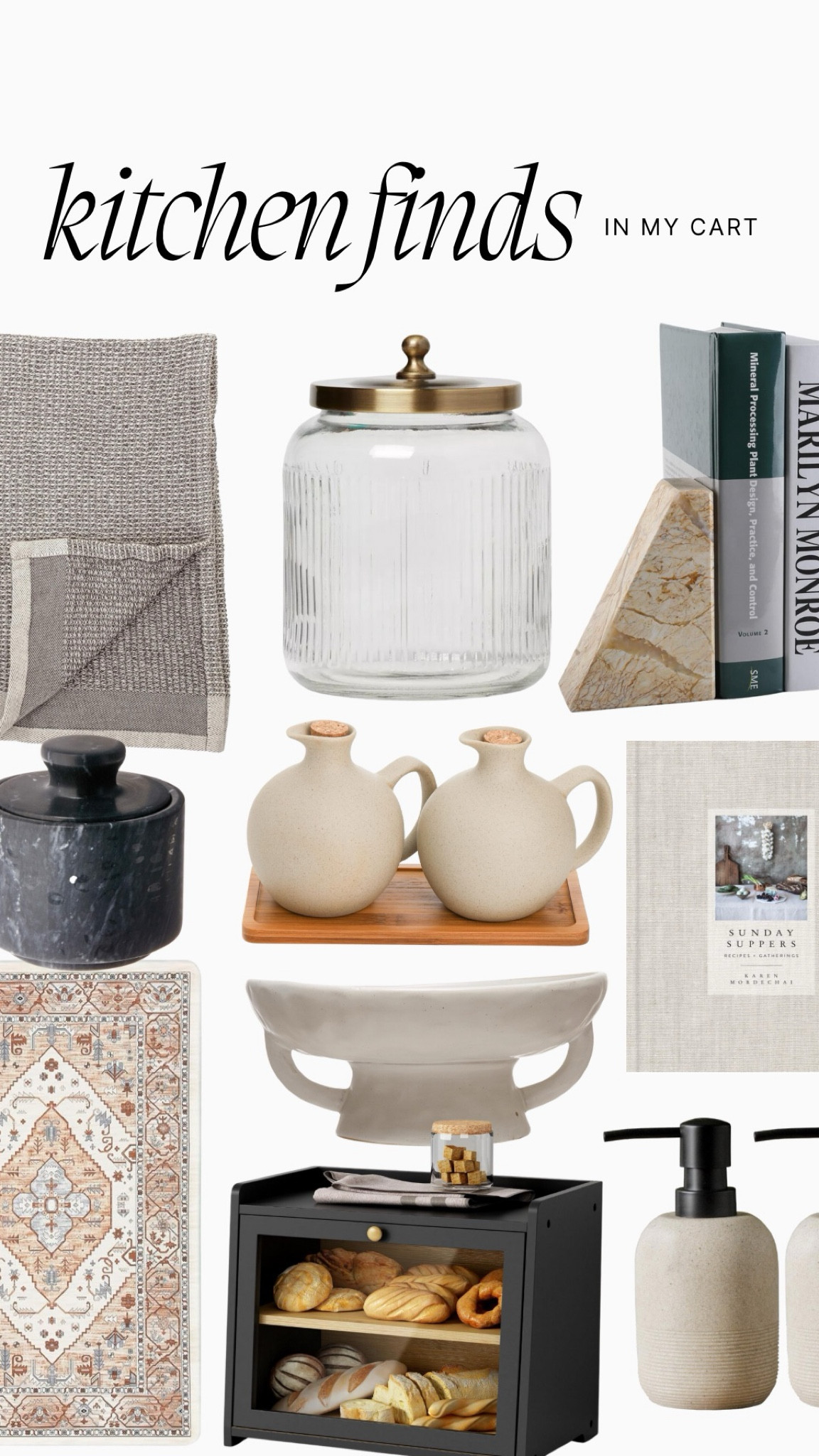 Recent affordable kitchen finds in my cart!