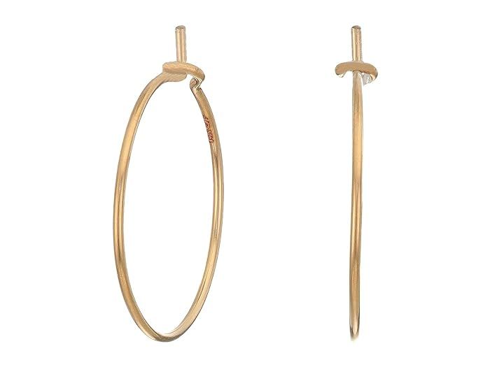 Madewell Hoop Earrings (14K Gold-Filled) Earring | Zappos