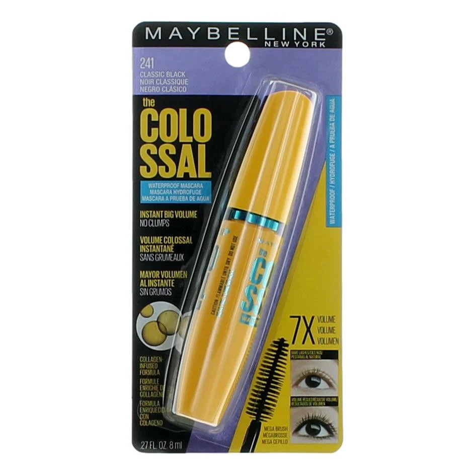 Maybelline The Colossal Waterproof Mascara, 0.27oz Mascara - 241 Classic Black | Shop Simon