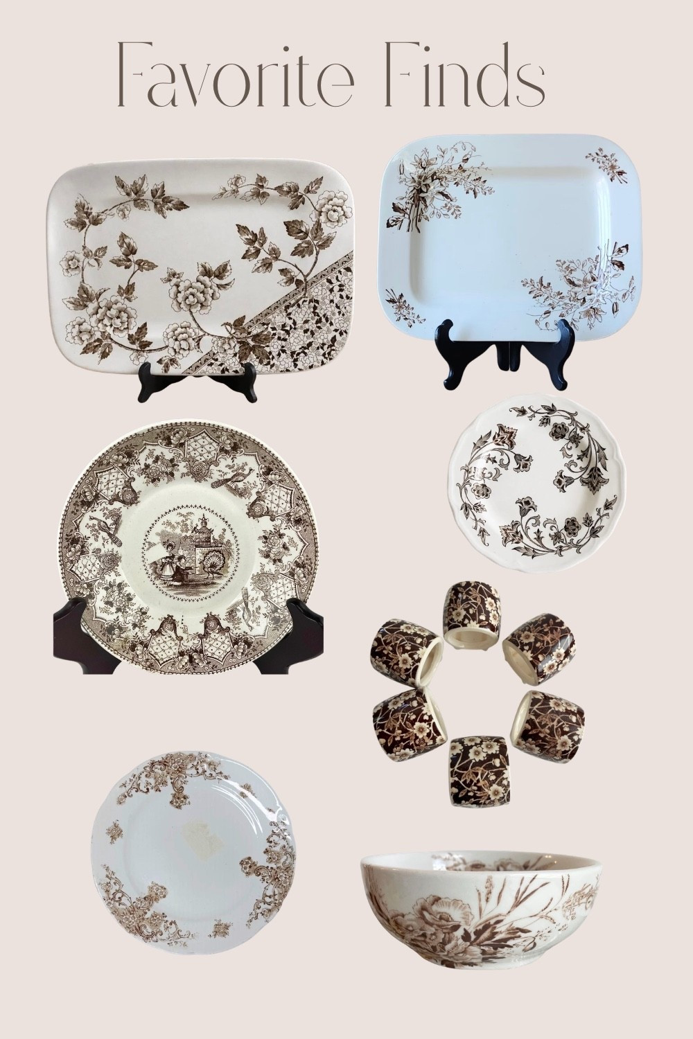 Sharing some of my favorite brown transferware finds from Etsy.

#LTKHome