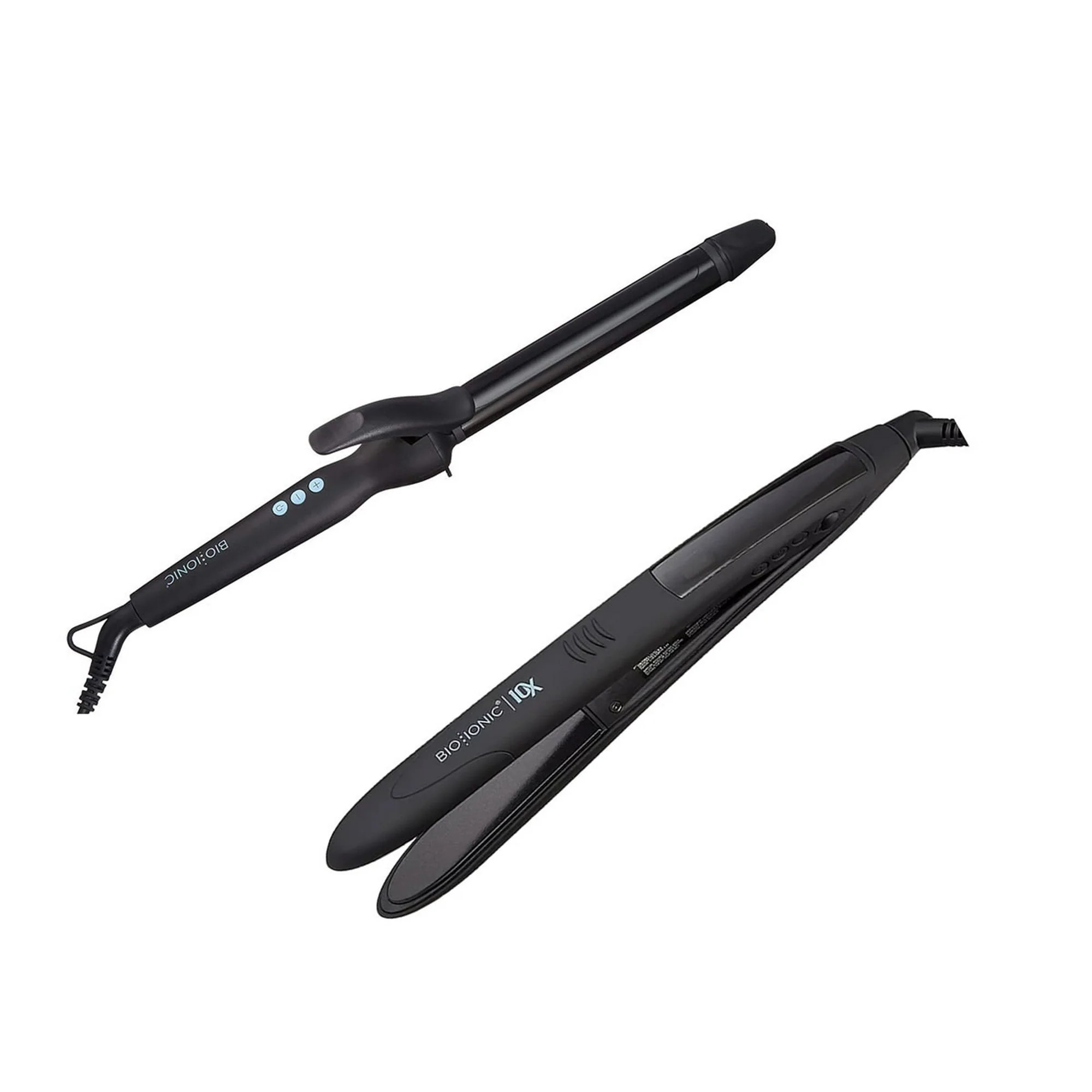 Bio Ionic 10x Pro Styling Flat Iron 1 Inch and Long Barrel Styler Curling Hair Iron 1 Inch Set - 1 | Bed Bath & Beyond